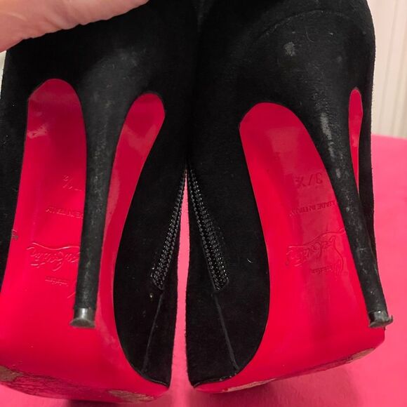 Authentic Christian Louboutin So Kate Black Booties Sz 37.5 - Picture 8 of 14
